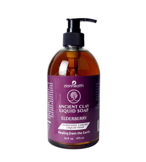 Ancient Clay Elderberry Liquid Soap 16oz