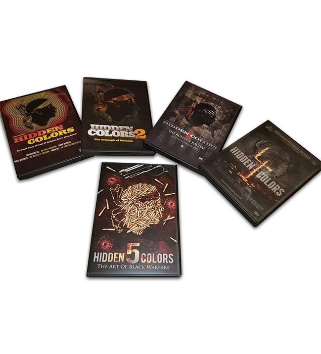 HIDDEN COLORS  - 1, 2, 3, 4, & 5!  The whole set! (Official DVDs)