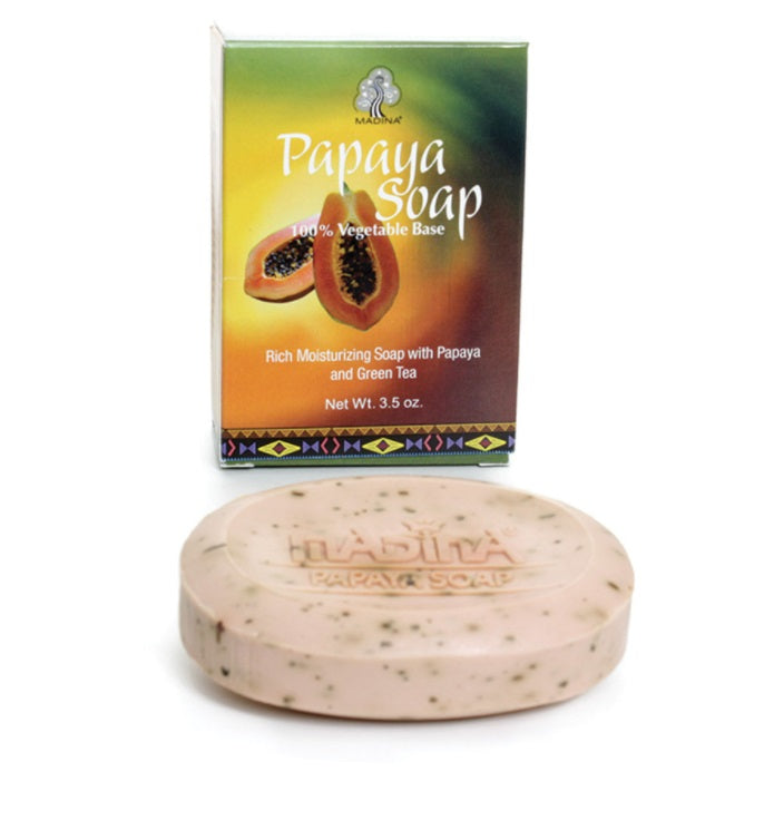 Papaya Soap with Green Tea by Madina - 3½ oz