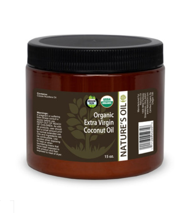 Coconut Oil - Organic Extra Virgin 15 oz