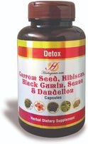 Detox Capsules 60 ct: Carom Seed, Hibiscus, Black Cumin, Senna, Dandelion