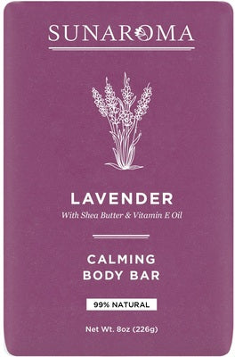 Lavender Soap w/ shea butter & vitamin E Oil By Sunaroma 8oz
