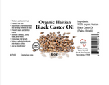 Organic Haitian Black Castor Oil - 4 oz.
