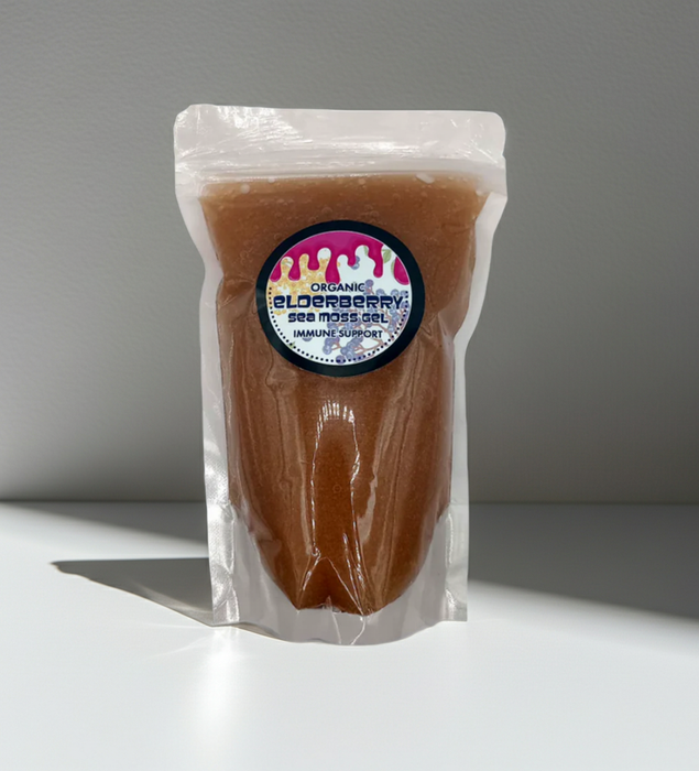 Elderberry Sea Moss Gel 8 oz pouch