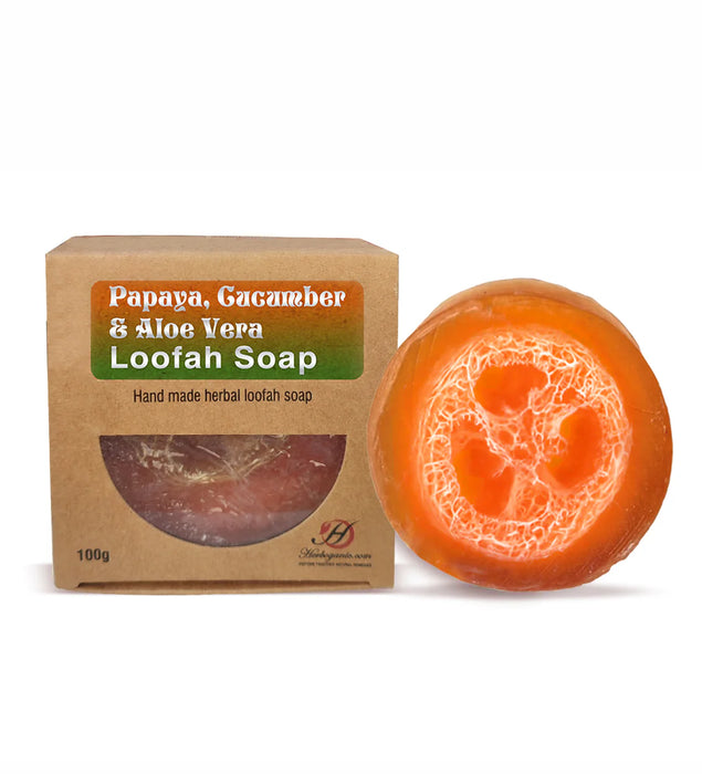 Papaya, Cucumber & Aloe Vera Loofah Soap 3.6oz