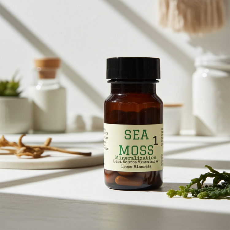 *New* Sea Moss 1 Vegan CAPSULES Sea Moss Mineralized Best Source of Vitamins & Trace Minerals