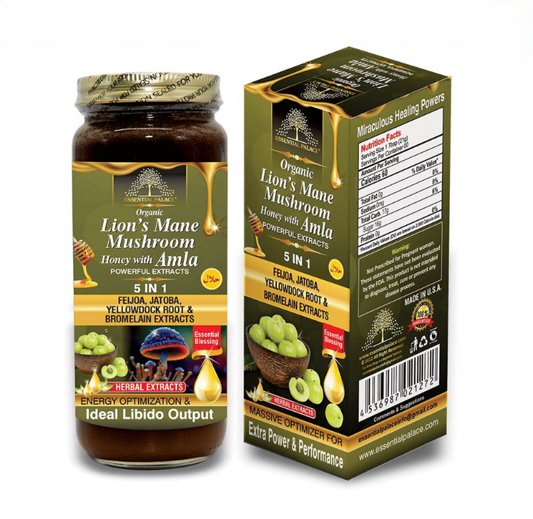 Lion's Mane Mushroom Honey w/ Amla - 16 oz