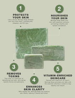 Moringa Soap Chunk - handcrafted