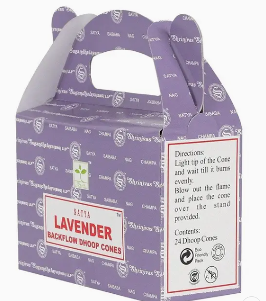 Satya Lavender Backflow Dhoop Cones