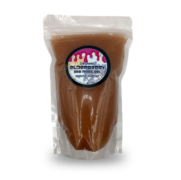 Elderberry Sea Moss Gel 8 oz pouch