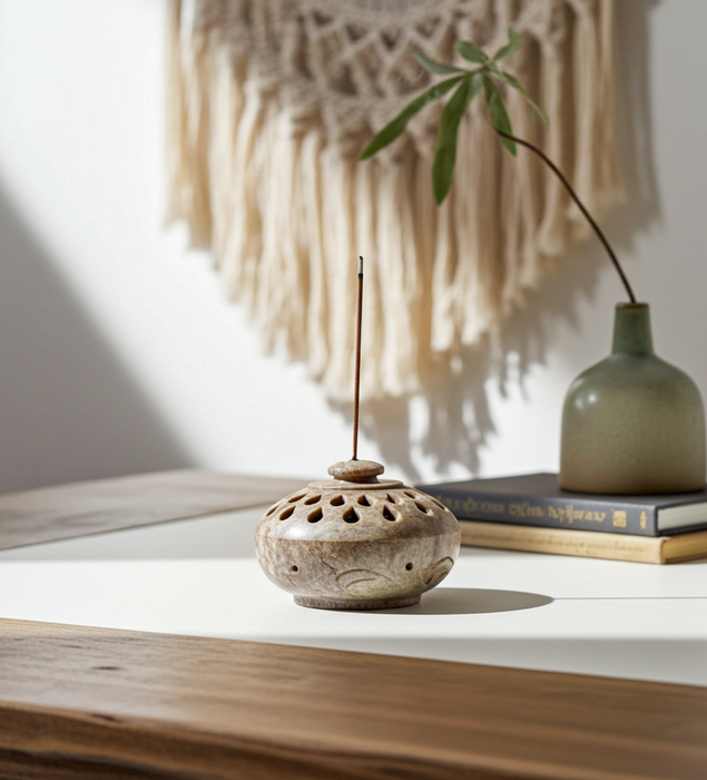 Divine Incense Soapstone Burner