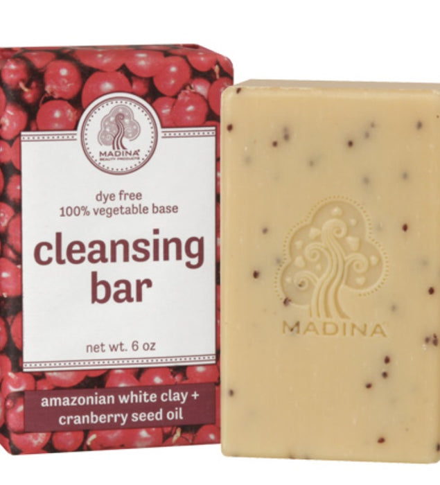 AMAZONIAN WHITE CLAY & CRANBERRY SOAP by Madina