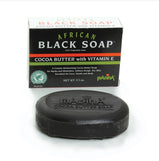 African Black Soap with Cocoa Butter & Vitamin E by Madina