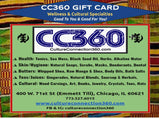 CC360 ONLINE GIFT CARD