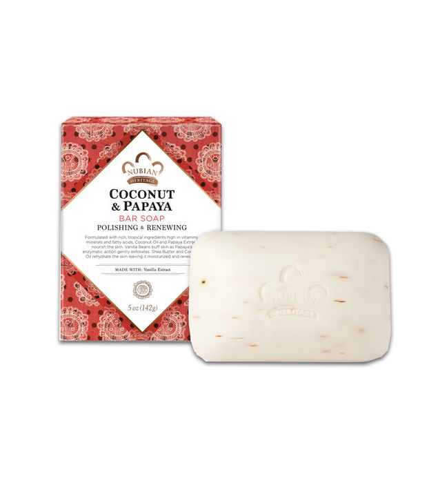 Coconut & Papaya Soap by Nubian Heritage 5oz