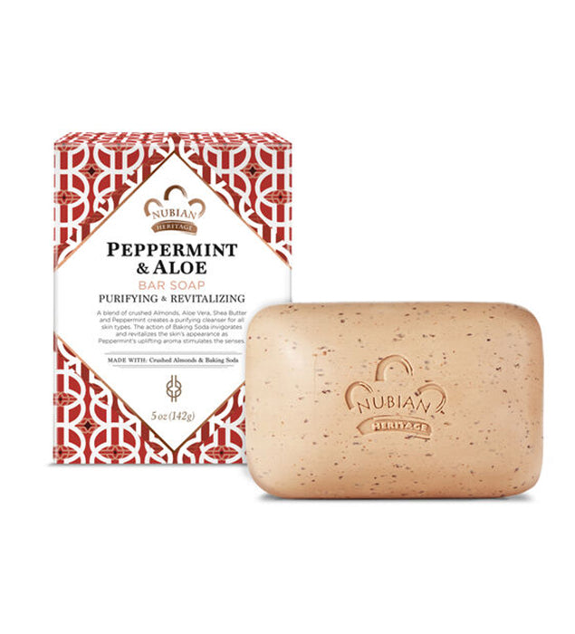 Peppermint Aloe Soap by Nubian Heritage