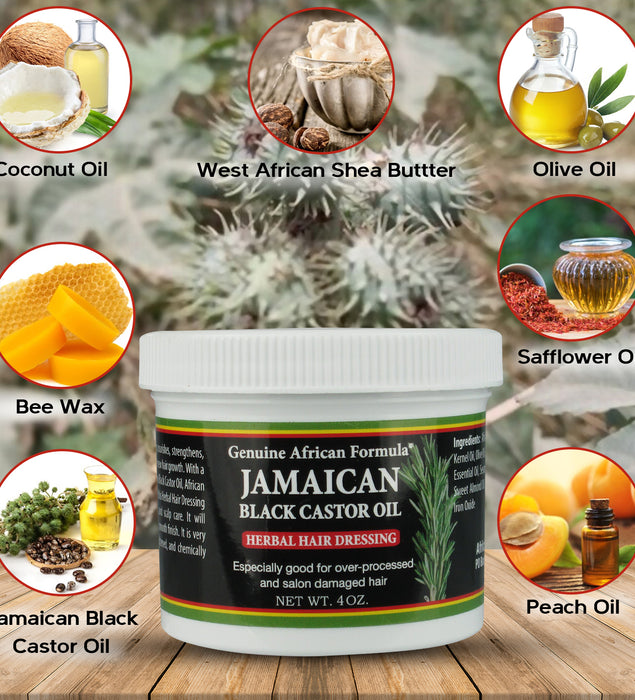 Jamaican Black Castor Oil Herbal Hair Dressing 4oz