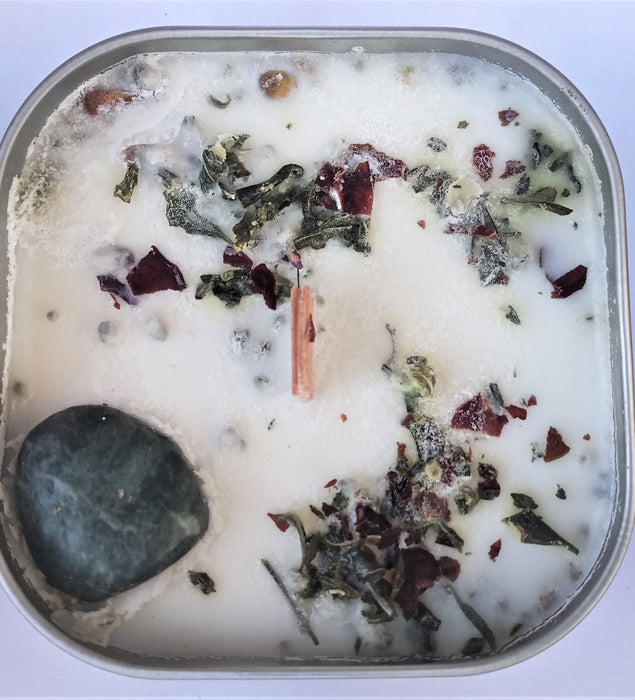 Sage & Crystal Soy Candle by PureScents Essentials